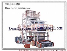 Three-layer co-extrusion blown film machine